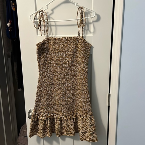 Square Neck Line Floral Dress - Picture 1 of 4